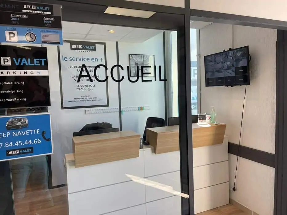 beep valet parking accueil